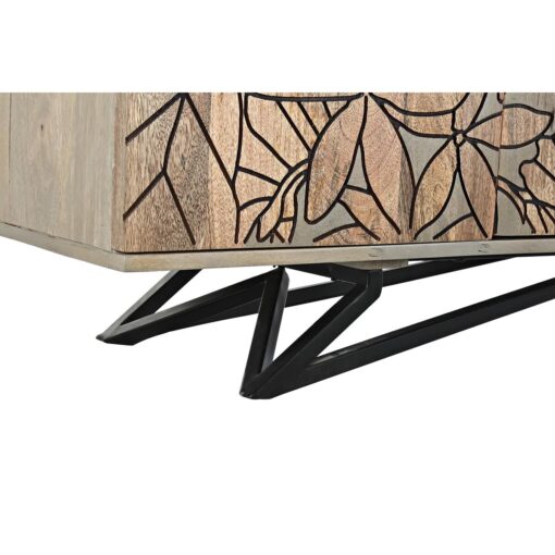 Aparador Natural Cinzento Metal Madeira de mangueira (177 x 45 x 74 cm) - Image 6