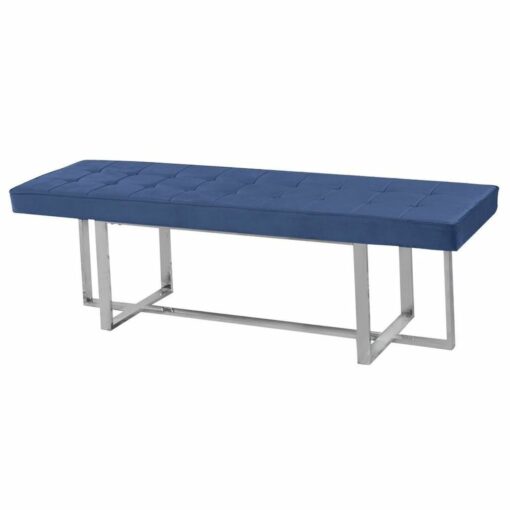 Banqueta   Azul Poliéster Aço (150 x 45 x 45 cm)