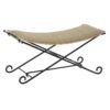 Banqueta   Preto Metal Marrom claro Rotim (94 x 49 x 44 cm)