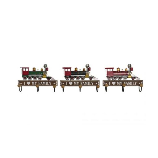 Bengaleiro de parede 29 x 8 x 20 cm Metal Vintage Madeira MDF (3 Peças)