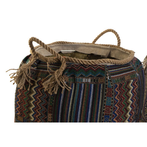 Cabaz Fibra natural 41 x 41 x 40 cm Boho (2 Unidades) - Image 2