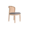 Cadeira de Sala de Jantar Abeto Poliéster Cinzento escuro (46 x 61 x 86 cm)