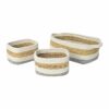 Caixa Decorativa Fibra natural 33 x 23 x 13 cm