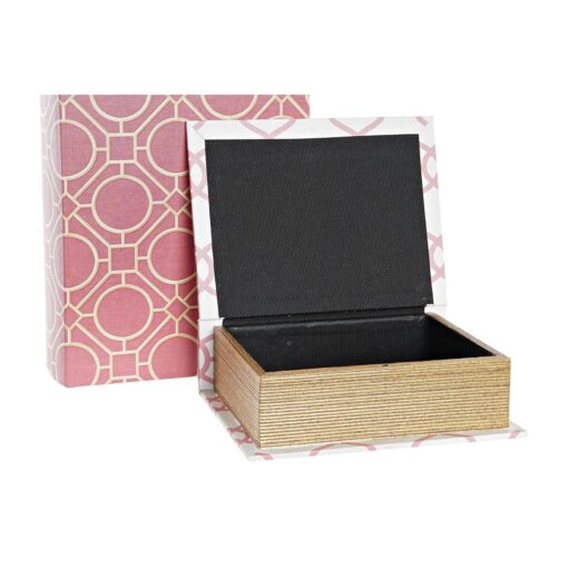 Caixa Livro Tela Madeira 20 x 8 x 26 cm (2 Unidades) - Image 2