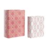 Caixa Livro Tela Madeira 20 x 8 x 26 cm (2 Unidades)