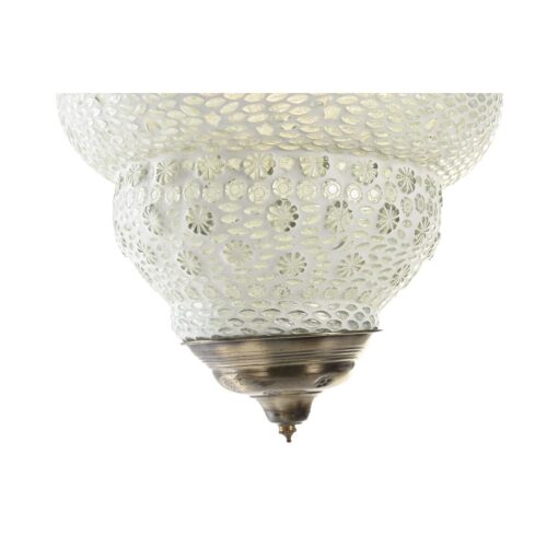 Candeeiro de teto Cristal Metal Branco 25 W (23 x 23 x 33 cm) - Image 4