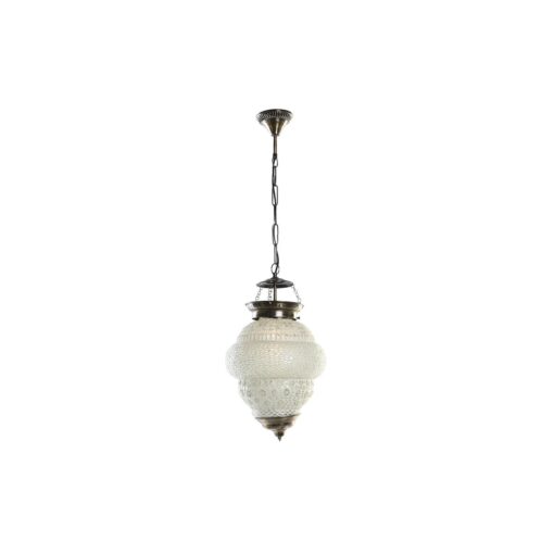 Candeeiro de teto Cristal Metal Branco 25 W (23 x 23 x 33 cm) - Image 5