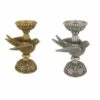 Candelabro 17 x 11 x 25 cm Prateado Dourado Resina Vogel (2 Unidades)