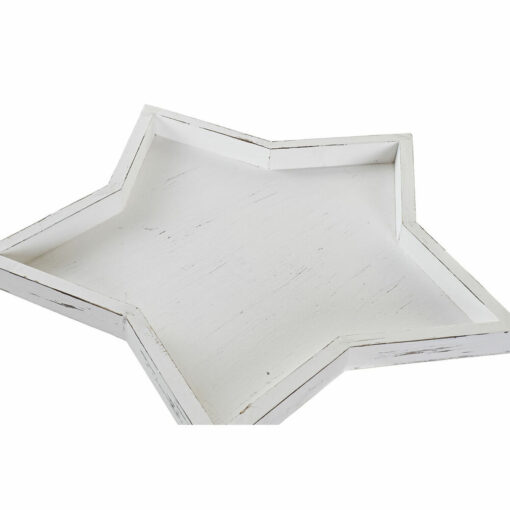 Centro de mesa 57 x 54 x 3 cm Branco Shabby Chic Decapé (3 Peças) - Image 2