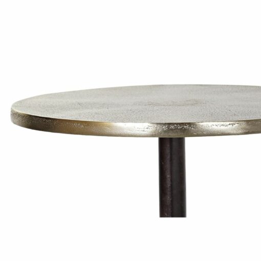 Conjunto de 2 mesas pequenas Preto Dourado Alumínio (40 x 40 x 61 cm) (2 pcs) - Image 3