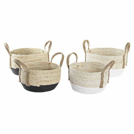 Conjunto de Cestas 33 x 33 x 20 cm Fibra natural (2 Unidades) - Image 2