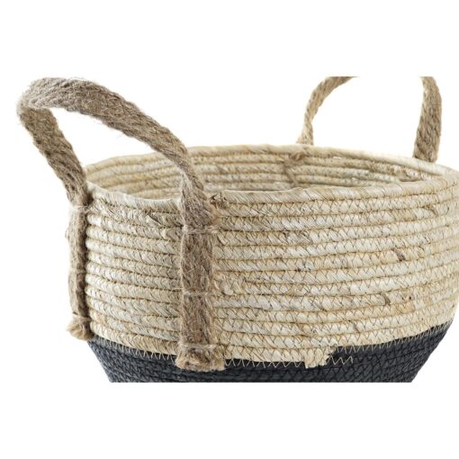 Conjunto de Cestas 33 x 33 x 20 cm Fibra natural (2 Unidades) - Image 4