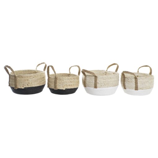 Conjunto de Cestas 33 x 33 x 20 cm Fibra natural (2 Unidades)