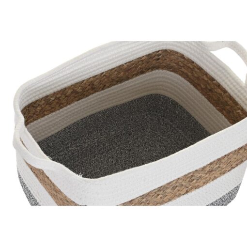 Conjunto de Cestas Algodão Branco Fibra natural (36 x 30 x 24 cm) - Image 2
