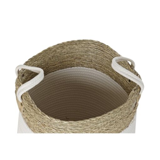 Conjunto de Cestas Branco Algodão Fibra natural (41 x 41 x 52,5 cm) (7 Peças) - Image 3