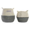 Conjunto de Cestas Fibra natural (40 x 40 x 38 cm)