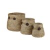 Conjunto de Cestas Zostera marina (30 x 30 x 28 cm)