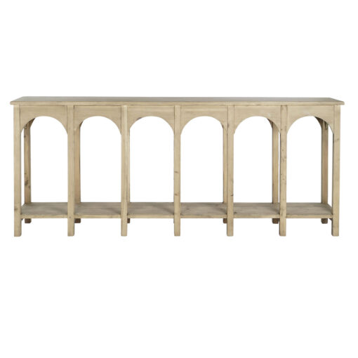 Consola 210 x 38 x 90 cm Castanho Pinheiro - Image 5
