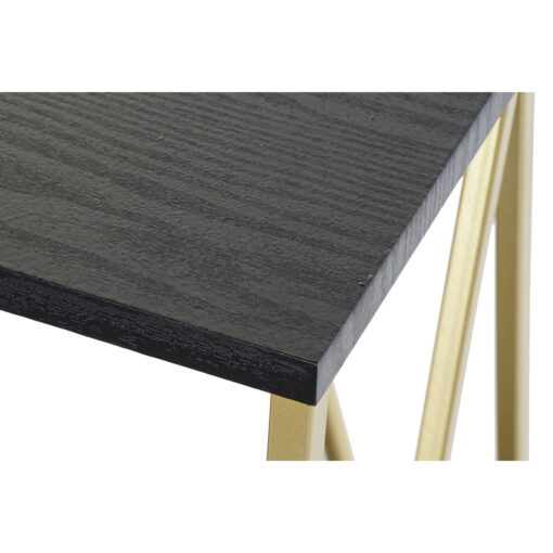Consola Preto Dourado Metal Madeira (81,5 x 36 x 71,5 cm) - Image 5