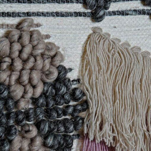 Decoração Suspensa Jute Algodão Lã (46 x 2 x 110 cm) - Image 3