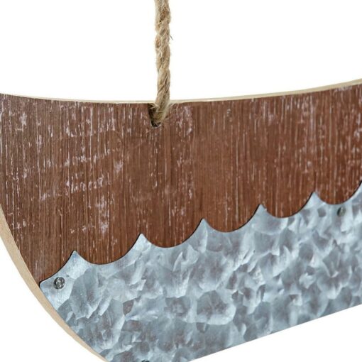 Decoração Suspensa Veleiro 40 x 2 x 43 cm Castanho Multicolor Mediterrâneo (2 Unidades) - Image 3
