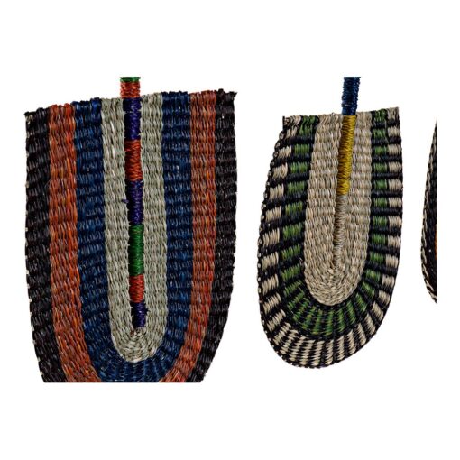 Decoração de Parede 46 x 1 x 26 cm Multicolor Oriental (4 Peças)