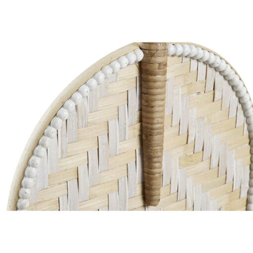 Decoração de Parede Castanho Branco Leque Bambu (27 x 2 x 64 cm) (27 x 2 x 55 cm) - Image 3