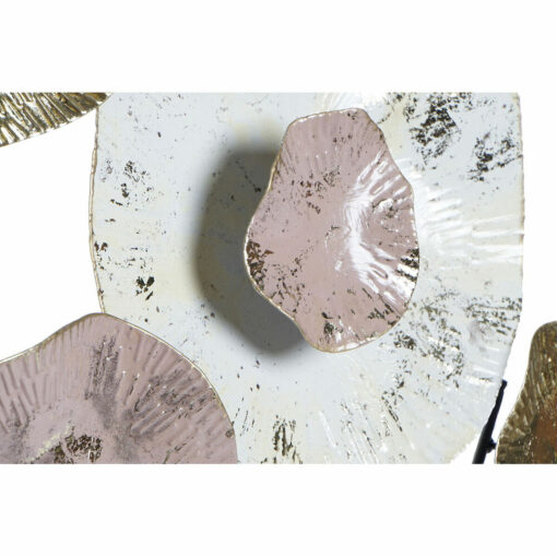 Decoração de Parede Cor de Rosa Dourado Metal (61 x 5.7 x 61 cm) - Image 2
