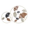 Decoração de Parede Dourado Metal Terracota Folha de planta (103