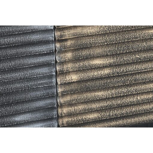 Decoração de Parede Preto Dourado Glamour Moderno Madeira MDF (91 x 3 x 91 cm) - Image 2