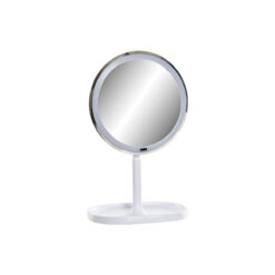 Espelho de Aumento com LED 20 x 20 x 33 cm Branco Plástico