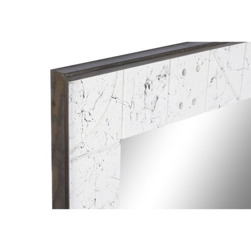 Espelho de parede 130 x 4 x 70 cm Cristal Branco Madeira de mangueira Moderno - Image 3