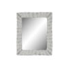 Espelho de parede Cristal MDF Branco vime Cottage (53 x 63 x 4 cm) (53
