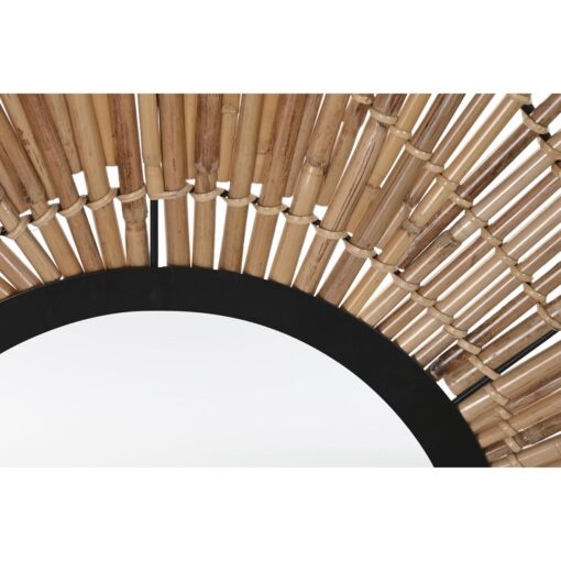 Espelho de parede Espelho Natural Preto Metal Rotim (63 x 1,5 x 92 cm) - Image 3