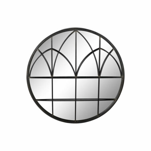 Espelho de parede Preto Metal (76 x 4 x 76 cm)