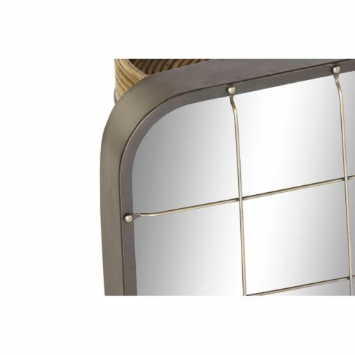 Espelho de parede Preto Metal Dourado (45.5 x 7.5 x 55 cm) - Image 2