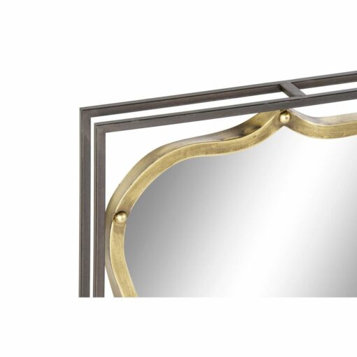 Espelho de parede Preto Metal Dourado (51.5 x 12 x 65 cm) - Image 2