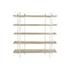 Estantes 190 x 40 x 200 cm Abeto Natural Metal Branco 40 % Metal
