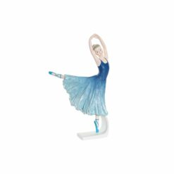 Figura Decorativa 13 x 6 x 23 cm Azul Bailarina Ballet Romântico