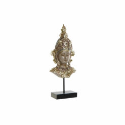 Figura Decorativa 15 x 7 x 38 cm Dourado Castanho Buda Oriental
