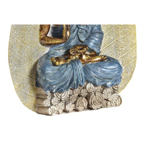 7 cm Vermelho Azul Dourado Laranja Buda Oriental (3 Peças)