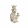 Figura Decorativa 16 x 15 x 30 cm Branco Resina Macaco Tropical Decapé