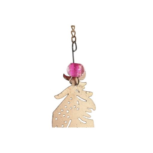 Figura Decorativa 25 x 1 x 77 cm Plumas Dourado - Image 4