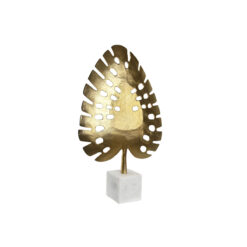 5 x 47 cm Dourado Branco Tropical Folha de planta