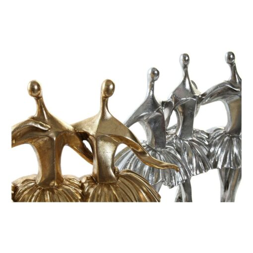 5 x 32 cm Prateado Dourado Resina Bailarina Ballet