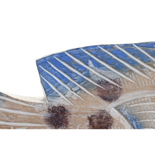 Figura Decorativa 40 x 5 x 18 cm Natural Azul Peixe Mediterrâneo - Image 2