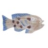 Figura Decorativa 40 x 5 x 18 cm Natural Azul Peixe Mediterrâneo