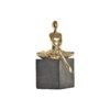 Figura Decorativa Bailarina Dourado Resina Cinzento escuro (21