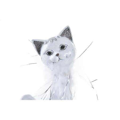 Figura Decorativa Branco Romântico Gato 9 x 9 x 24 cm - Image 3