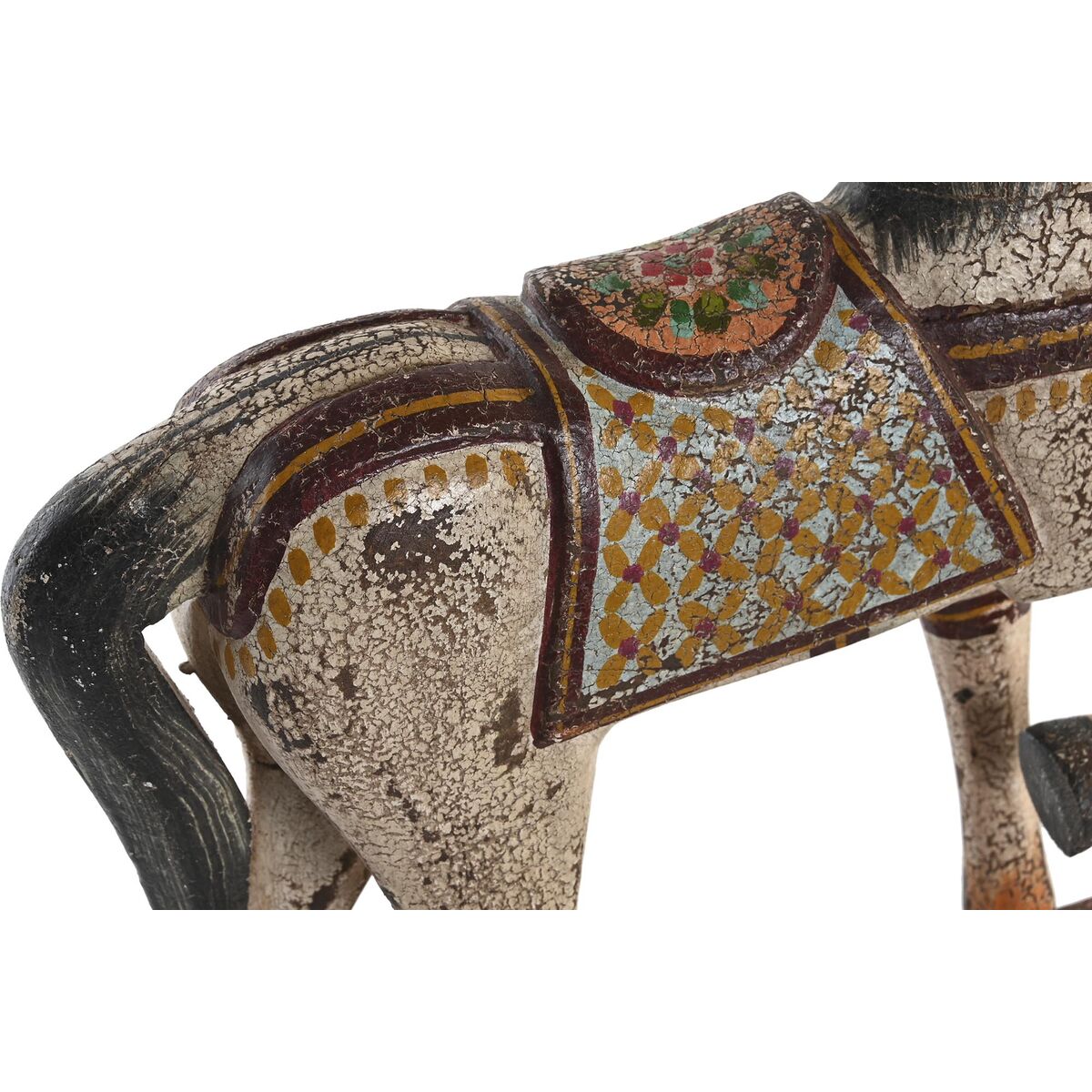 Figura Decorativa Cavalo Ferro Madeira de mangueira (35 x 10 x 42 cm) - Image 2